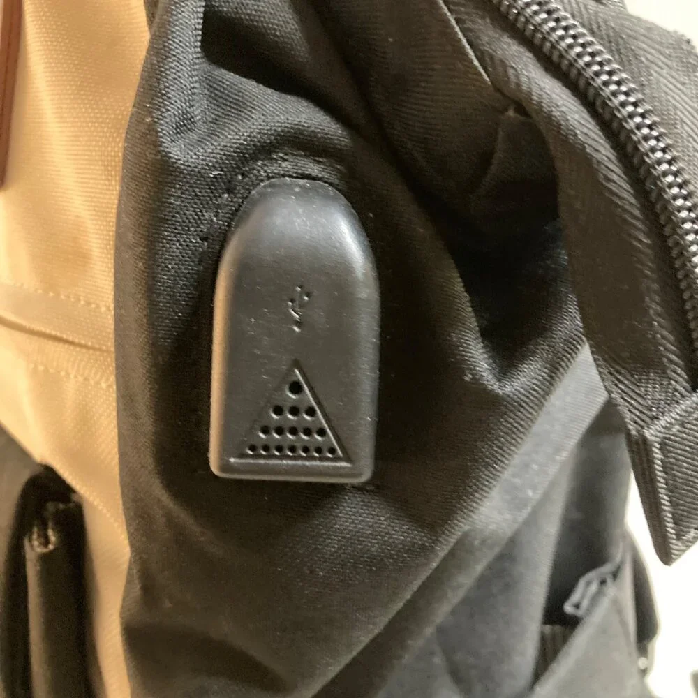 Lovevook Laptop Backpack Travel‎ Black White USB Attachment 15